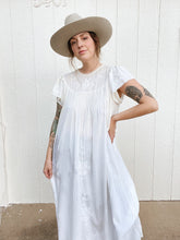 Load image into Gallery viewer, Vintage antique white dress
