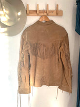 Load image into Gallery viewer, Vintage suede fringe shirt