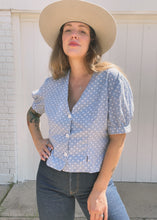 Load image into Gallery viewer, Vintage polka dot top