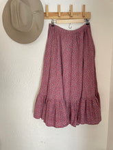 Load image into Gallery viewer, Vintage calico prairie skirt