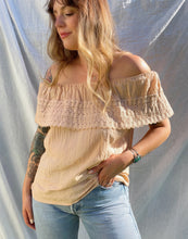 Load image into Gallery viewer, Vintage hand dyed cotton top