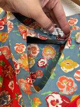 Load image into Gallery viewer, Vintage red floral dress