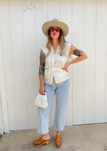 Load image into Gallery viewer, Vintage silk embroidered blouse