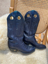 Load image into Gallery viewer, Vintage navy star cowboy boot