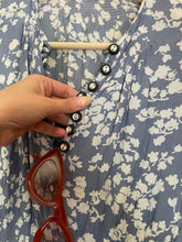 Load image into Gallery viewer, Vintage 30s blue floral dress