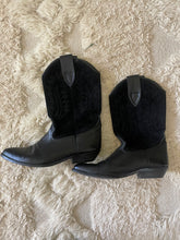 Load image into Gallery viewer, Vintage black cowboy boots