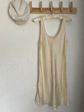 Load image into Gallery viewer, Vintage ivory silk mini dress