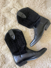 Load image into Gallery viewer, Vintage black cowboy boots
