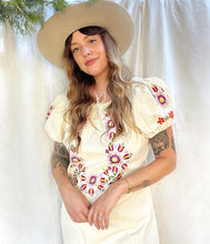 Load image into Gallery viewer, Vintage 70s Mexican cotton dress