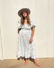 Load image into Gallery viewer, Signature Collection-Blue floral maxi dress