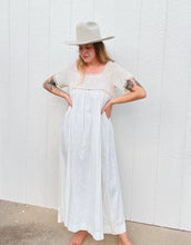 Load image into Gallery viewer, Vintage crochet + cotton dress