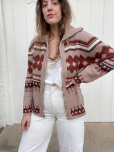 Load image into Gallery viewer, Vintage 70s zip sweater