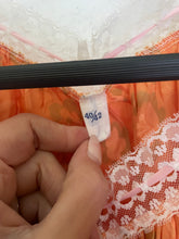 Load image into Gallery viewer, Vintage orange floral lace dress