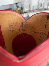 Load image into Gallery viewer, Vintage cherry red Justin boots