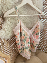 Load image into Gallery viewer, Vintage floral satin blouse