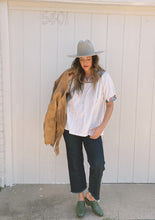 Load image into Gallery viewer, Vintage cotton floral trim blouse