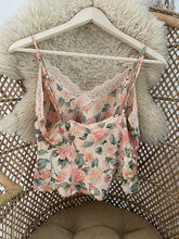 Load image into Gallery viewer, Vintage floral satin blouse