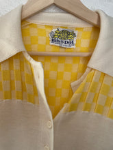 Load image into Gallery viewer, Vintage yellow checker print top
