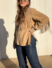 Load image into Gallery viewer, Vintage suede fringe shirt