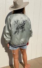 Load image into Gallery viewer, Vintage satin bomber jacket