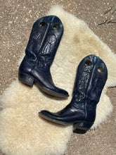 Load image into Gallery viewer, Vintage navy star cowboy boot
