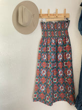 Load image into Gallery viewer, Vintage smocked floral dress