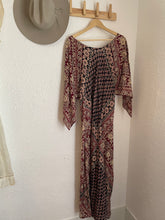 Load image into Gallery viewer, Vintage Adini/ India Imports/ Indian block print kaftan dress