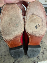 Load image into Gallery viewer, Vintage cherry red Justin boots