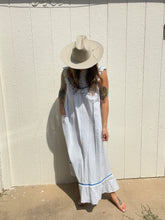 Load image into Gallery viewer, Vintage blue prairie dress