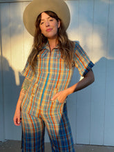 Load image into Gallery viewer, Vintage plaid jumpsuit