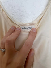 Load image into Gallery viewer, Vintage ivory silk mini dress