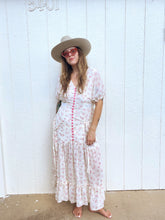 Load image into Gallery viewer, Vintage floral tie dress