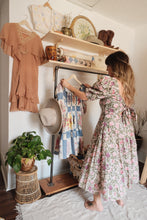 Load image into Gallery viewer, Vintage floral tie back dress