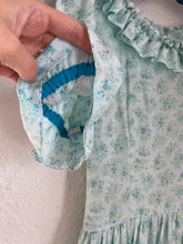 Load image into Gallery viewer, Vintage light blue floral prairie dress