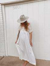 Load image into Gallery viewer, Vintage crochet + cotton dress
