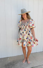 Load image into Gallery viewer, Signature Collection-puff sleeve quilted dress