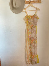 Load image into Gallery viewer, Vintage 70s floral smocked dress