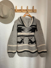 Load image into Gallery viewer, Vintage hand knit wool jacket