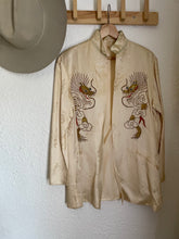 Load image into Gallery viewer, Vintage 1940s embroidered brocade jacket-Ivory
