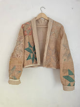 Load image into Gallery viewer, The Jesse quilt coat - cropped/hand dyed
