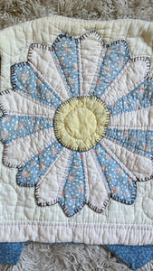 Vintage denim quilt vest