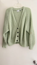 Load image into Gallery viewer, Vintage mint green cardigan
