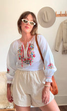 Load image into Gallery viewer, Vintage embroidered cotton top

