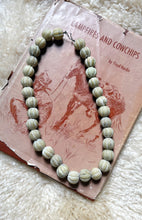 Load image into Gallery viewer, Antique hand carved jade beaded necklace
