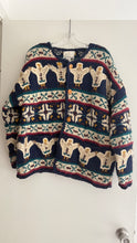 Load image into Gallery viewer, Vintage hand knit wool cardigan
