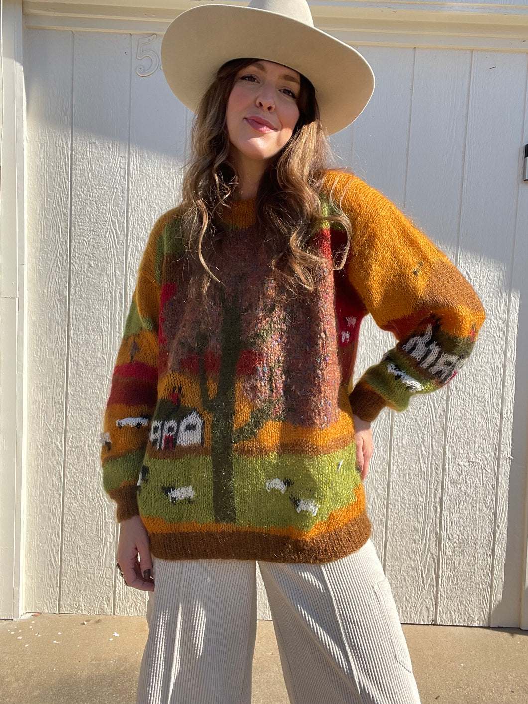 Vintage hand knit sweater