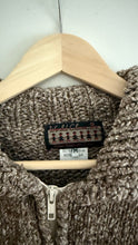 Load image into Gallery viewer, Vintage wool daisy zip sweater

