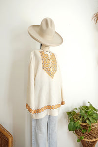 Vintage embroidered tunic top