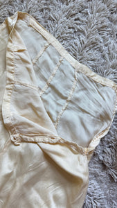 1930s buttercream silk pants