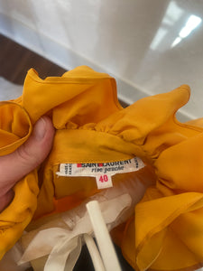Vintage silk gold YSL blouse